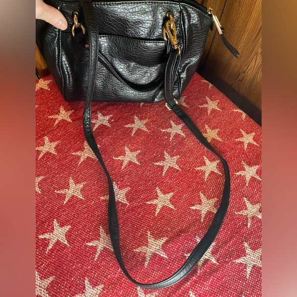 Juicy Couture Black Satchel with Gold Accents, EUC - Picture 8 of 13